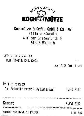ituw Hffner Kochmtze Restaurant